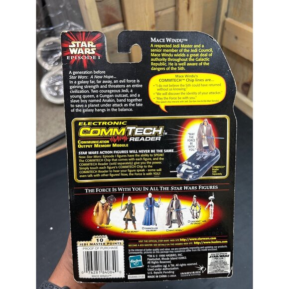 Star Wars Episode I Mace Windu Action Figure With Lightsaber & Jedi Cloak 1998 - Picture 4 of 6